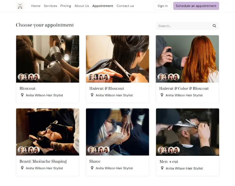 نرم افزار آرایشگاه