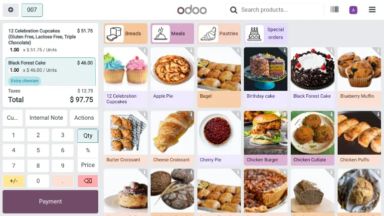  نرم افزار یکپارچه نانوایی اودو