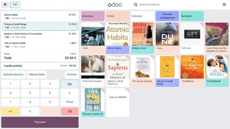 نرم افزار یکپارچه فروشگاه کتاب اودو